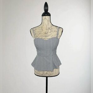 Say What? Striped Peplum Top